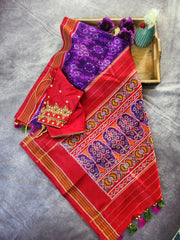 Ikkat Silk Saree