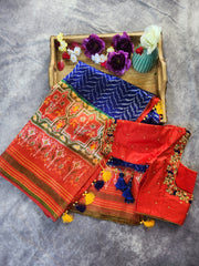 Ikkat Silk Saree