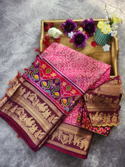 Twill Ikkat Saree