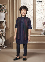 B1248 - Navyblue Indowestern Sherwani