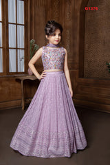 G1376 - Lavender georgette Partywear Lehenga set