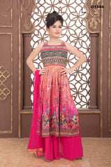G1384 - Hot Pink Nyra Cut Palazzo Set