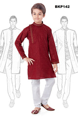 BKP142 - Navyblue traditional navyblue Kurta pajama set with shoulder cut