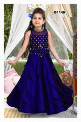 G1146 - Navyblue Weddingwear silk Designer Gown