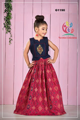 G1190 - Patola Silk girls Lehenga Choli