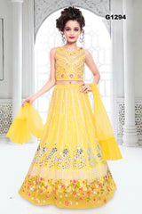 G1294 - Yellow Lehenga