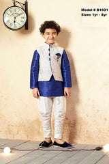B1031 - Boys Ethnic Jodhpuri Style Self Design Kurta Pajama